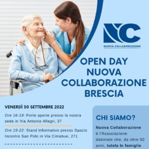 Open day Nuova Collaborazione Brescia quadrato